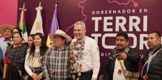 #Imágenes | Gobernador en Territorio llegó a la comunidad indígena de Santa Fe de la Laguna