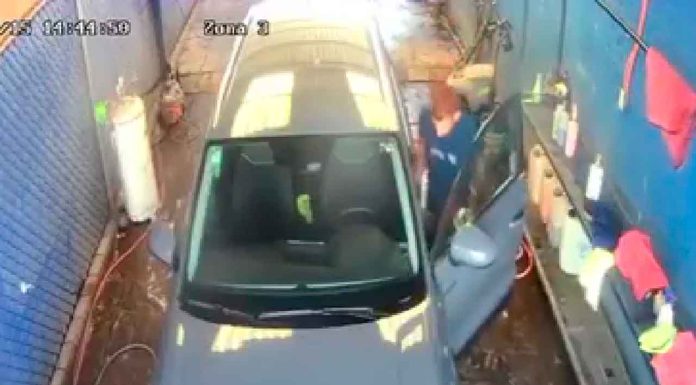 #VIDEO | De empleado a ladrón, lavacoches huye con camioneta en su primer día #México