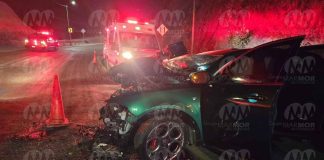 #Imágenes | Accidente de camioneta deja un herido en el Ramal Camelinas