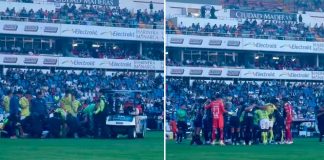 #VIDEO | Futbolista convulsiona durante el partido Querétaro vs Puebla; esto se sabe