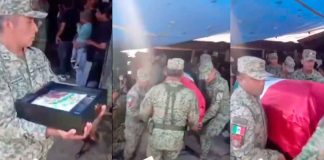 #Video | Así es como despiden a uno de los soldados caídos en cumplimiento de su deber, tras trágica emboscada