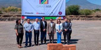En Zacapu, autoridades y empresarios colocan 1ª Piedra del Centro Comercial Gran Via Sur