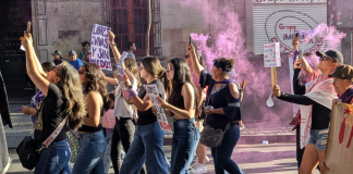 #VIDEOS #FOTOS | ¡Abajo el patriarcado se va a caer, se va a caer! Asamblea de Mujeres Michoacán inicia marcha del 8M