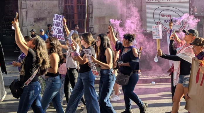 #VIDEOS #FOTOS | ¡Abajo el patriarcado se va a caer, se va a caer! Asamblea de Mujeres Michoacán inicia marcha del 8M