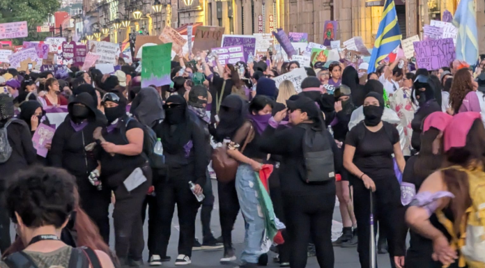 #VIDEO #FOTOS | Por un Morelia Feminista, este 8M Frente Violeta Michoacán salió nuevamente a las calles