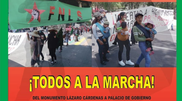 Integrantes del FNLS, marcharán este 8M en Morelia