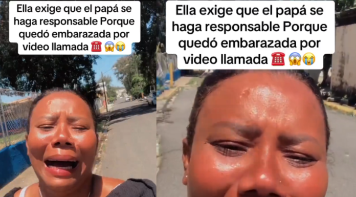 #VIDEO | Mujer asegura haberse embarazado por videollamada; su esposo se niega a hacerse cargo del bebé
