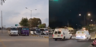 #VIDEOS | #MéxicoMágico: Ambulancias y camiones del transporte público son captados jugando ‘carreritas’