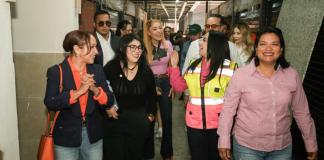 Gladyz Butanda y diputados recorren obra del mercado de Pátzcuaro a 22 días de su inauguración