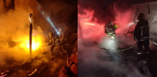 Incendio consume humilde vivienda a espaldas del Estadio Morelos