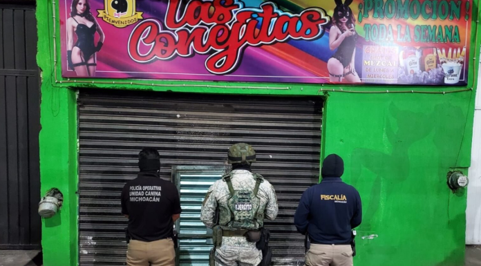 Catean y aseguran bar en la colonia Lago 2, en Morelia, vinculado a actividades ilícitas