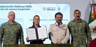 Presidenta anuncia que la Defensa Nacional construirá siete nuevos hospitales del IMSS en beneficio de 2.9 millones de personas