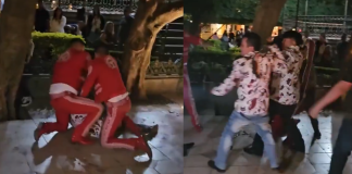 #VIDEO | Mariachis y norteños protagonizan pelea a golpes