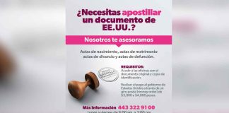 Semigrante facilita apostilla de documentos de EUA para uso en México