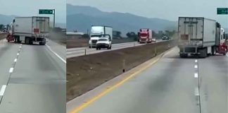 #Video | Trailero evita tragedia con maniobra heroica sobre la autopista en #Hidalgo