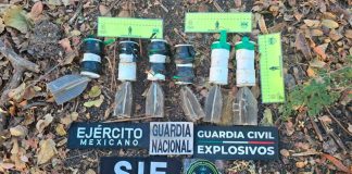 Seis artefactos explosivos asegurados en Buenavista : SSP