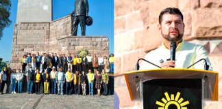 El cardenismo vive en el PRD Michoacán, destacan al conmemorar el 87° aniversario de la Expropiación Petrolera en el Obelisco a Lázaro Cárdenas