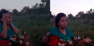 #Video | Polémica propuesta de matrimonio se hace viral: Joven finge accidente y su muerte