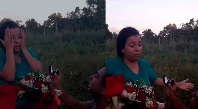 #Video | Polémica propuesta de matrimonio se hace viral: Joven finge accidente y su muerte