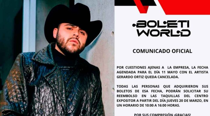 #Video | Cancelan concierto de Gerardo Ortiz en la Feria de Puebla tras declararse culpable de vínculos con el narcotráfico