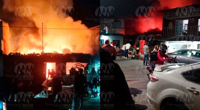 #Video | Incendio consume domicilio, en la colonia Colorín Norte de Uruapan