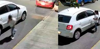 #Video | Detienen a hombre que roció líquido con jeringa a niña de 9 años en #México; se dice que intentaba secuestrarla