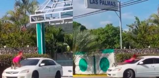 #Video | Mujer atrapa a su marido saliendo de una cabaña con otra mujer