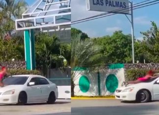#Video | Mujer atrapa a su marido saliendo de una cabaña con otra mujer
