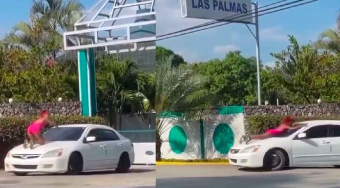 #Video | Mujer atrapa a su marido saliendo de una cabaña con otra mujer