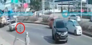 #VIDEO | Menor de edad cruza una autopista solo por descuido parental #Internacional