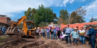 Supervisa Alfonso Martínez obras de mejoramiento en la Tenencia de Chiquimitío