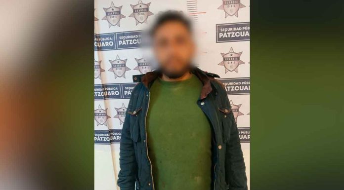 GC Pátzcuaro detiene a prófugo de la justicia