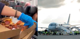 #Viral #VIDEO | Pasajero se vuelve héroe y pide pizzas para todos tras retraso de 4 horas en un vuelo