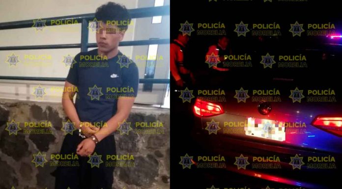 Policía Morelia asegura vehículo con reporte de robo y detiene a una persona