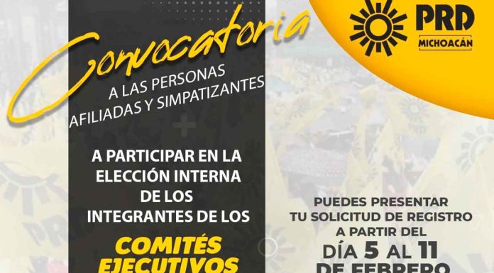 El PRD Michoacán refuerza su organización con la elección de nuevos Comités Municipales