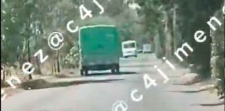 #Video // Dos personas heridas tras aparatoso accidente entre camión y vehículo particular
