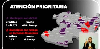 Otorgados 2 mil 571 créditos productivos en los 14 municipios con alerta de violencia de género: SíFinancia