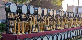 #Imágenes | Entrega SEE instrumentos a bandas de guerra de primarias y secundarias de la entidad