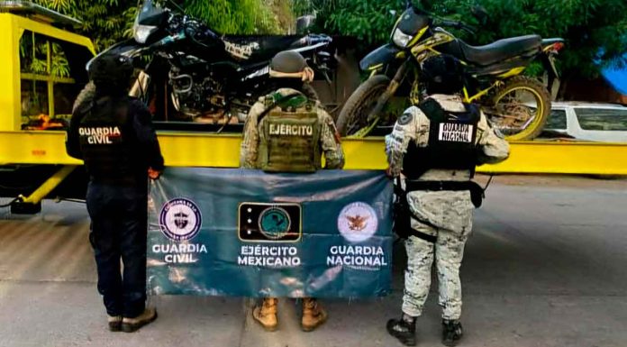 BOI de Parácuaro asegura armamento, explosivos y vehículos en Puertecitos