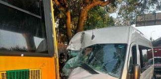 #Video | Accidente de trasporte escolar deja 8 niños heridos #México