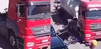 #Video | Accidente de motociclista refuerza la importancia de la seguridad vial
