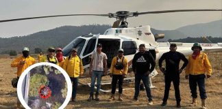 #VIDEO | Helicóptero y brigadas terrestres combaten incendio en Zinapécuaro