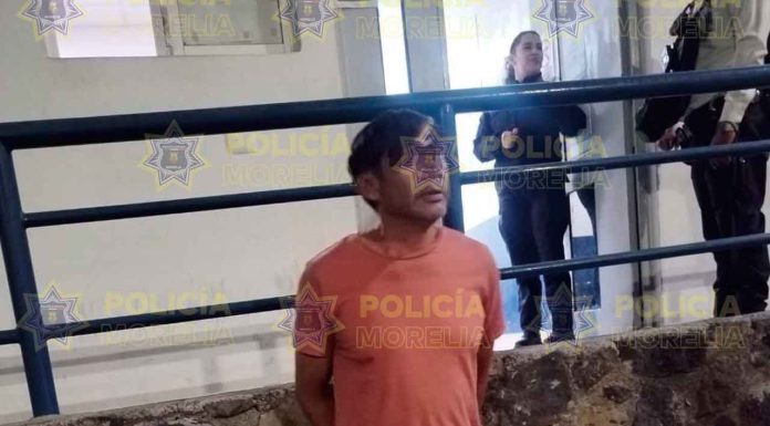 Policía Morelia detiene a sujeto por allanamiento en la colonia Obrera