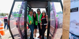 Gladyz Butanda y regidores de Morelia recorren obra del teleférico