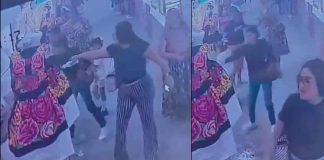 #VIDEO | Mujeres dañan vestidos artesanales con cloro, su acto se viraliza en redes #México