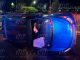 Vuelca auto a escasos metros del Motel Montecarlo, en Morelia
