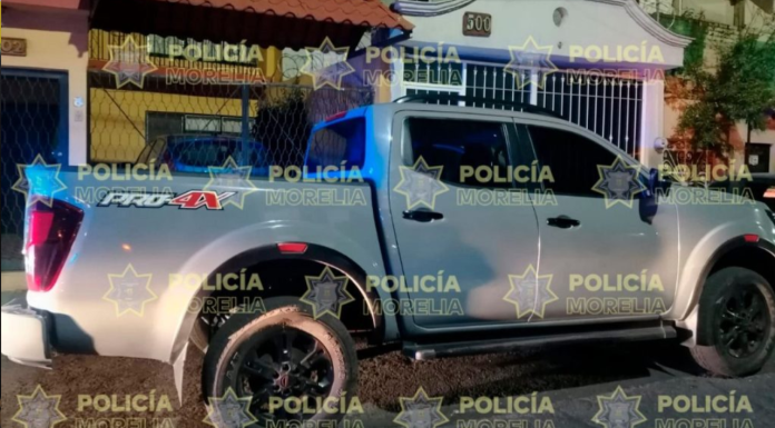 Policía Morelia asegura vehículo y detiene a dos por delitos contra la salud en la Ventura Puente
