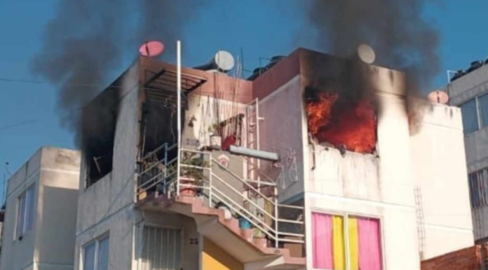 #Video | Arde departamento en Jardín de la Montaña, al poniente de Morelia
