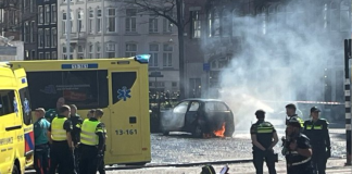 #Video | Conductor detenido en Ámsterdam tras presunto intento de ataque incendiario en la Plaza Dam