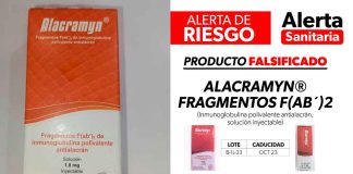 Alerta SSM sobre medicamento falsificado contra picadura de alacrán
